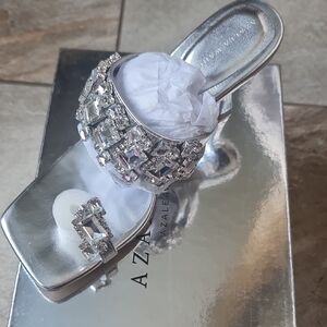 Silver Crystal Embellished Heels for Formal Events